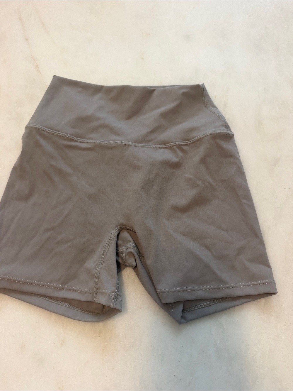 High-Waist Women’s Active Shorts - Gray